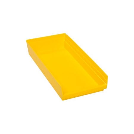 Quantum Storage Systems Shelf Storage Bin, Plastic, 6 PK QSB116YL